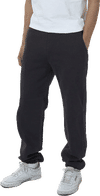 Am image of a Custom LA Apparel Heavy Fleece Sweatpants 14oz in OFF BLACK!