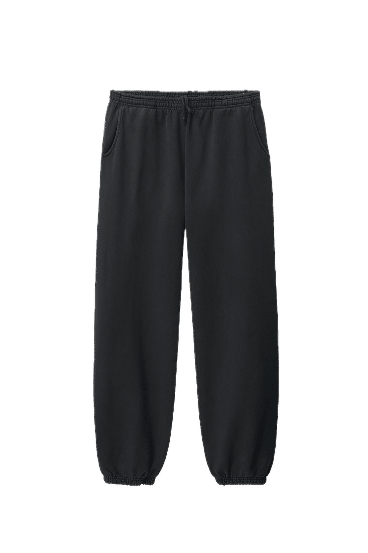LA Apparel Heavy Fleece Sweatpants 14oz in OFF BLACK