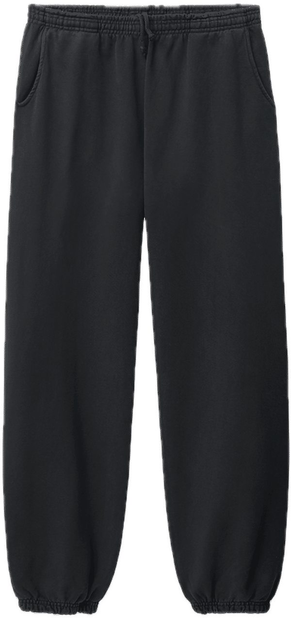 An image of a Custom LA Apparel Heavy Fleece Sweatpants 14oz in OFF BLACK!