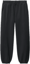 An image of a Custom LA Apparel Heavy Fleece Sweatpants 14oz in OFF BLACK!