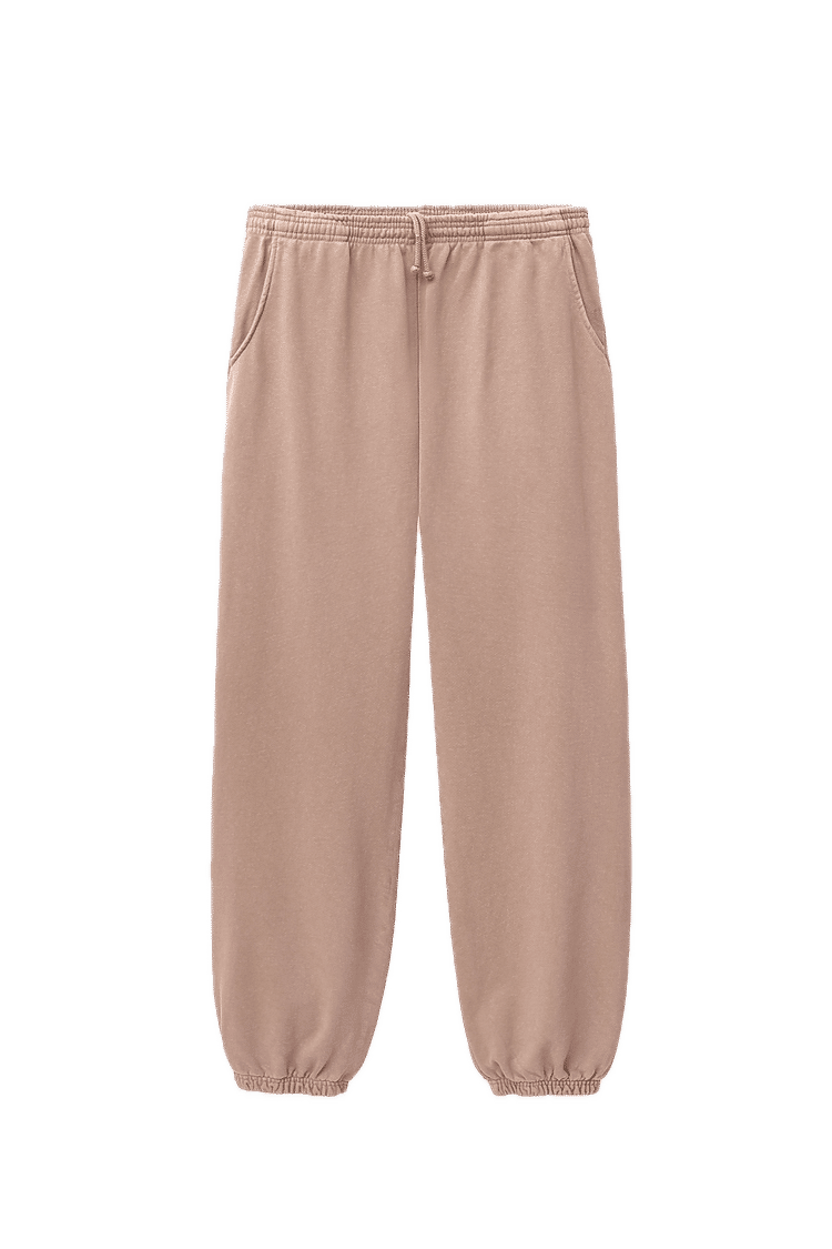 LA Apparel Heavy Fleece Sweatpants 14oz in Rose Quartz