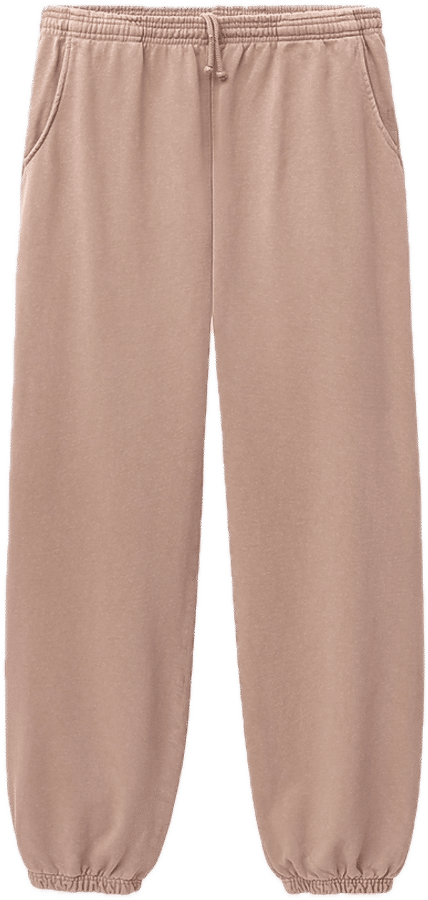 An image of a Custom LA Apparel Heavy Fleece Sweatpants 14oz in Rose Quartz!