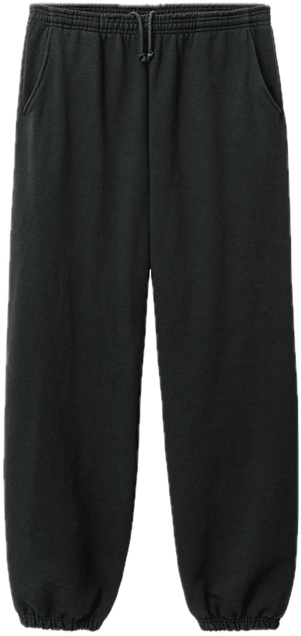 An image of a Custom LA Apparel Heavy Fleece Sweatpant 14oz in Black!