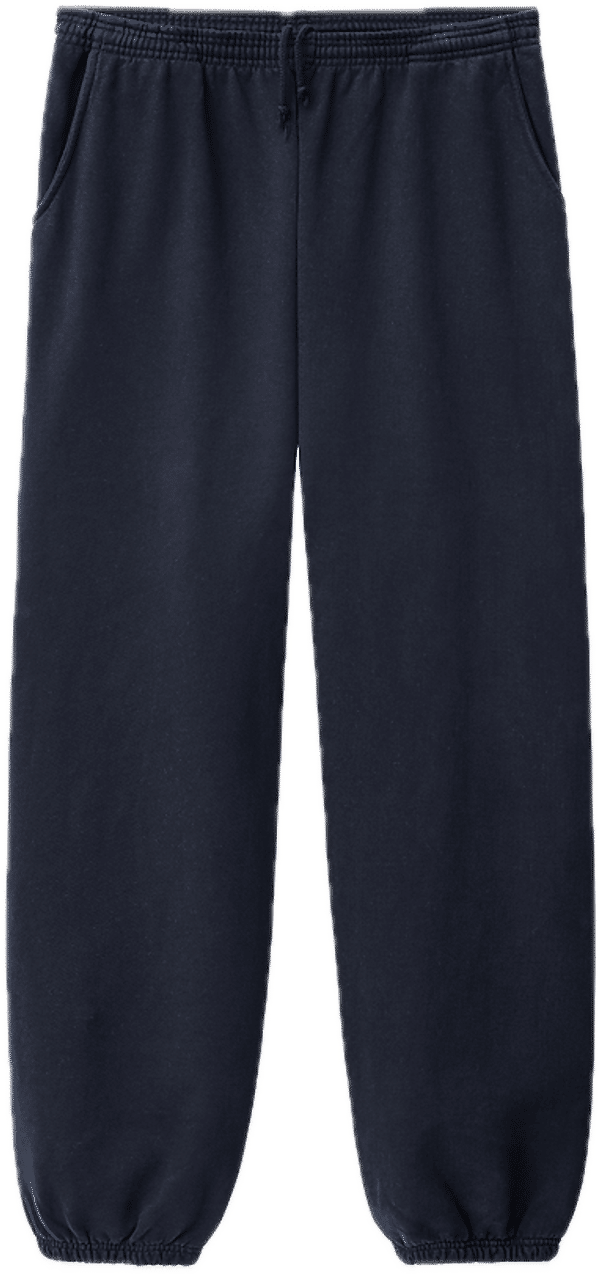 An image of a Custom LA Apparel Heavy Fleece Sweatpant 14oz in Navy!