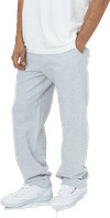Am image of a Custom LA Apparel Heavy Fleece Straight Leg Sweatpant in Ash!