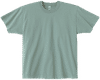 An image of a Custom LA Apparel Heavy Jersey Tee With Binding in Atlantic Green!