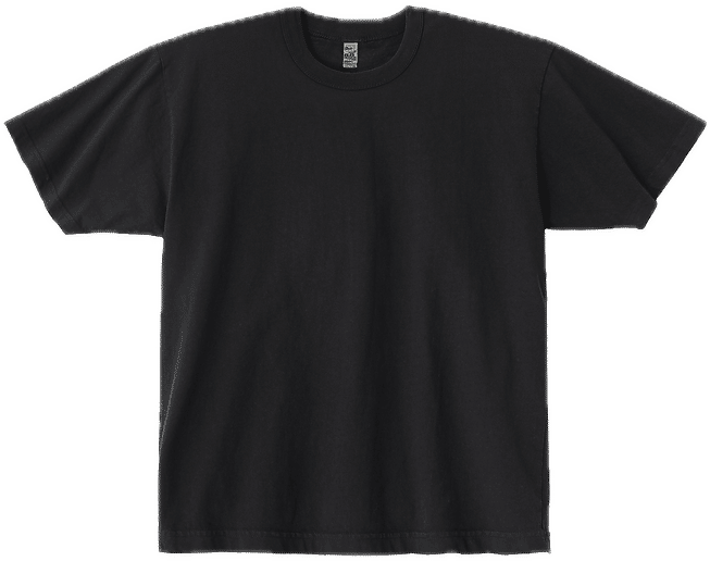 LA Apparel Heavy Jersey Tee With Binding in Black