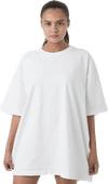Am image of a Custom LA Apparel Heavy Jersey Tee With Binding in Off White!