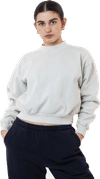 An image of a Custom LA Apparel HF Cropped Mock Neck Pullover!