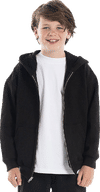 An image of a Custom LA Apparel Kids 14oz Heavy Fleece Zip Up Hoodie!