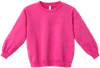 An image of a Custom LA Apparel Kids Heavy Fleece Crewneck in Paradise Pink!