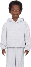 An image of a Custom LA Apparel Kids Heavy Fleece Hooded Pullover in Ash!