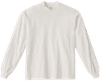 An image of a Custom LA Apparel Long Sleeve Garment Dye Crewneck Shirt in Off White!