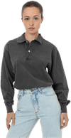 An image of a Custom LA Apparel Long Sleeve Polo TShirt!