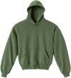 An image of a Custom LA Apparel LS Heavy Fleece Hoodie PO 14 Oz in ARMY!