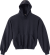 Am image of a Custom LA Apparel LS Heavy Fleece Hoodie PO 14 Oz in Black Edge!