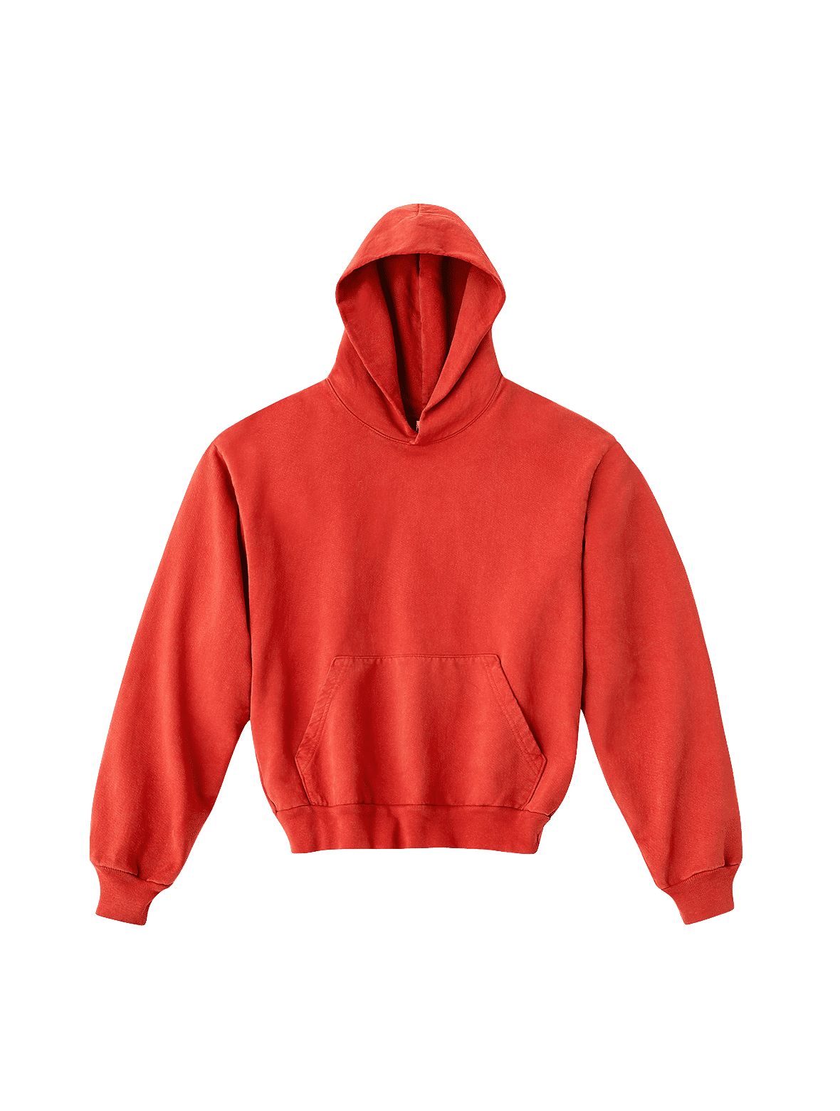 LA Apparel LS Heavy Fleece Hoodie PO 14 Oz in Bright Orange