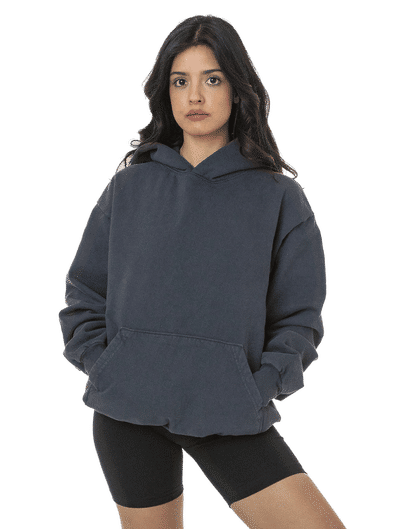 Custom LA Apparel LS Heavy Fleece Hoodie PO 14 Oz Coastal Reign