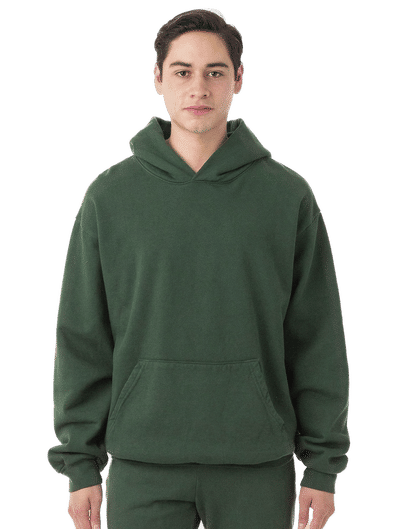 Custom LA Apparel LS Heavy Fleece Hoodie PO 14 Oz Coastal Reign