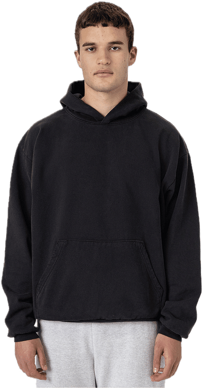 LA Apparel LS Heavy Fleece Hoodie PO 14 Oz