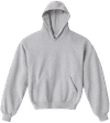 An image of a Custom LA Apparel LS Heavy Fleece Hood PO 14 Oz in Ash!