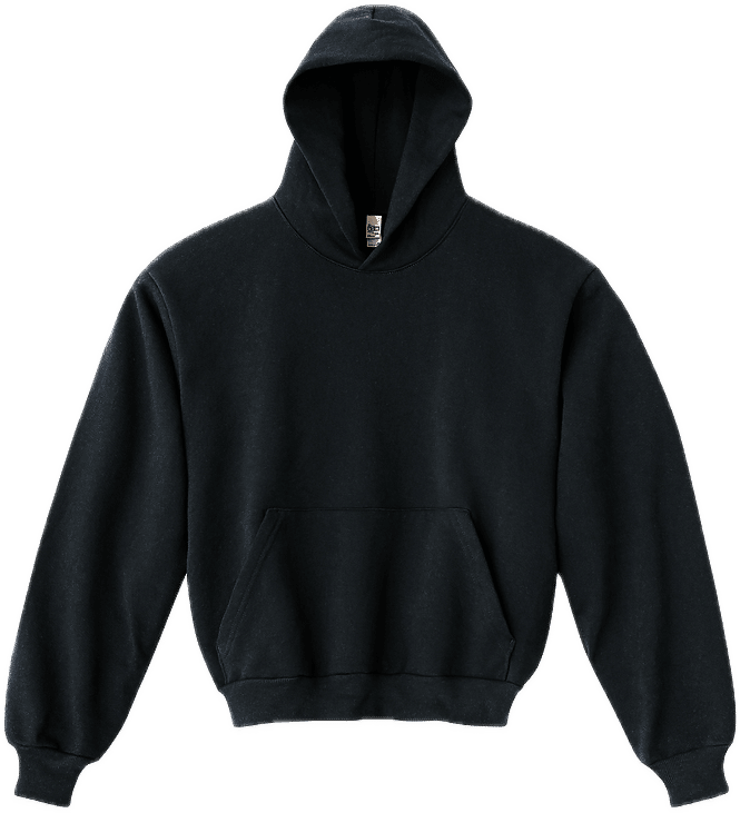 LA Apparel LS Heavy Fleece Hood PO 14 Oz in Navy