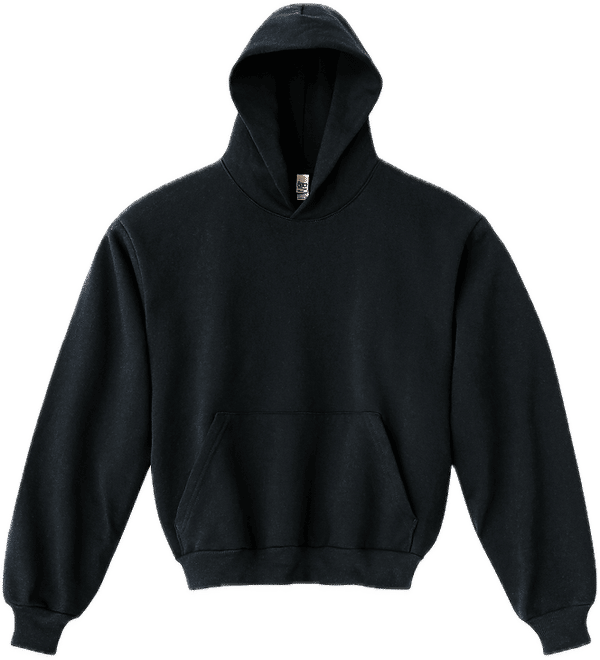 An image of a Custom LA Apparel LS Heavy Fleece Hood PO 14 Oz in Navy!