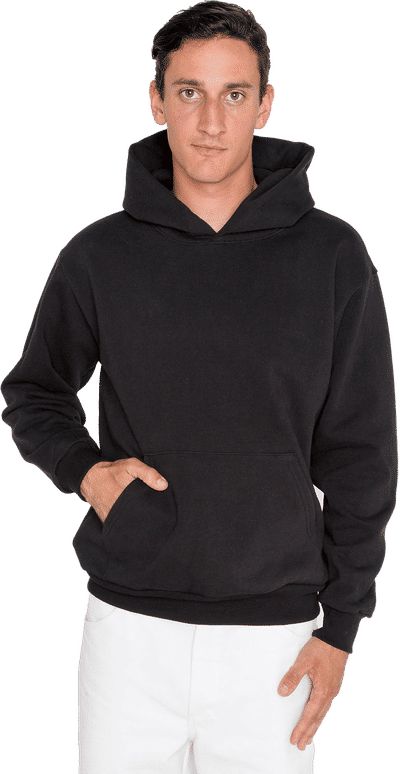 An image of a Custom LA Apparel LS Heavy Fleece Hood PO 14 Oz!