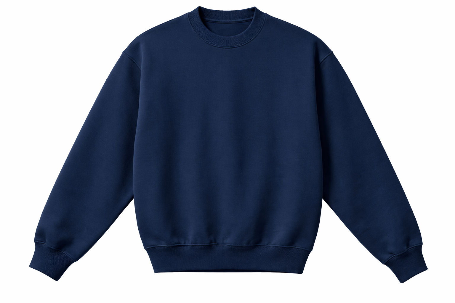 LA Apparel LS Heavy Fleece PO Crew 14 Oz in Navy
