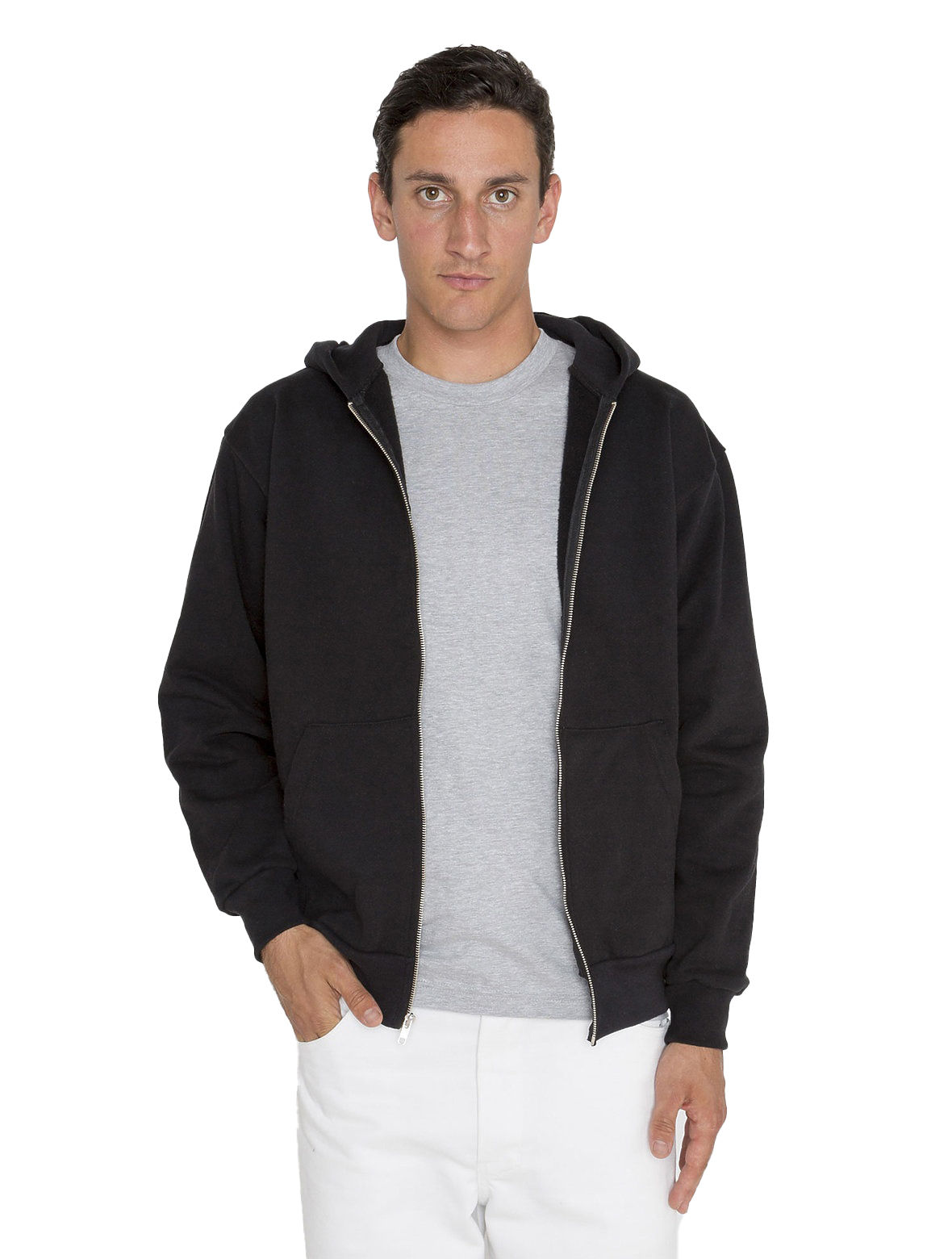 LA Apparel LS Heavy Fleece Zip Up 14 Oz