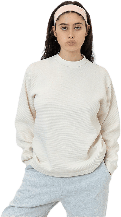 An image of a Custom LA Apparel LS Heavy Thermal Crew Neck!