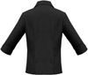 Am image of a Custom Biz Collection Ladies Plain Oasis 3 Quarters Sleeve Shirt in Black!