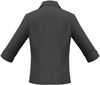 Am image of a Custom Biz Collection Ladies Plain Oasis 3 Quarters Sleeve Shirt in Charcoal!