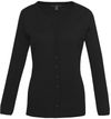 Am image of a Custom Biz Collection Ladies Milano Cardigan in Black!