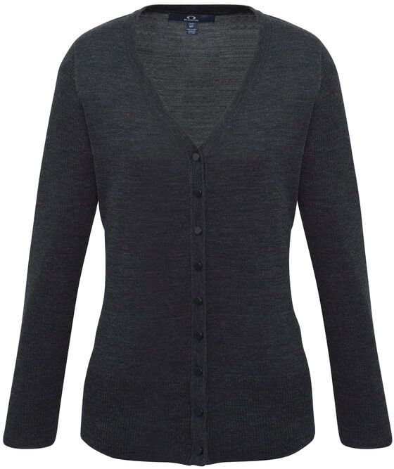 Biz Collection Ladies Milano Cardigan in Charcoal