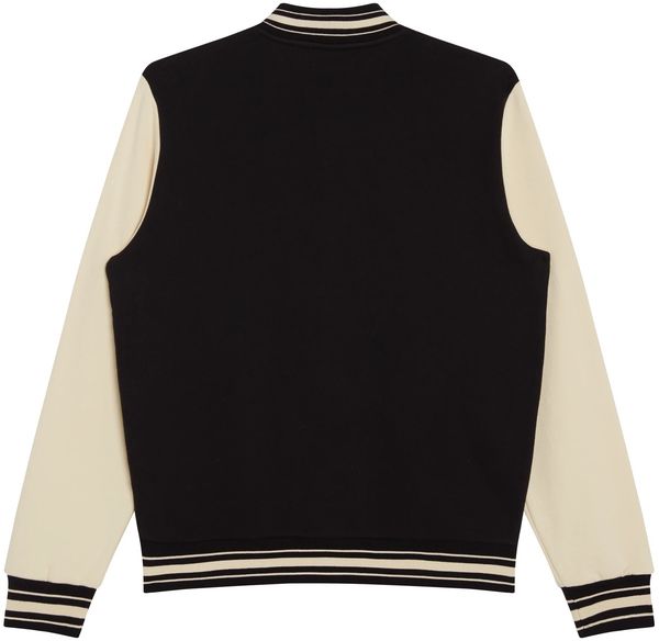 Am image of a Custom Made Blanks Letterman Jacket in Phantom Black!