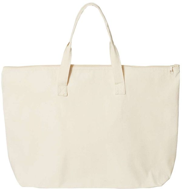 Am image of a Custom Liberty Bags Amanda Canvas Tote in Natural!
