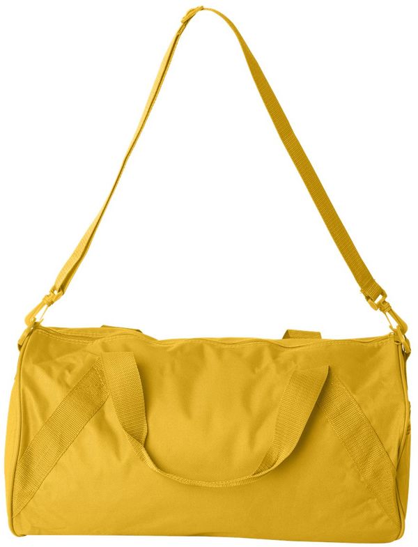 An image of a Custom Liberty Bags Barrel Duffel in Bright Yellow!
