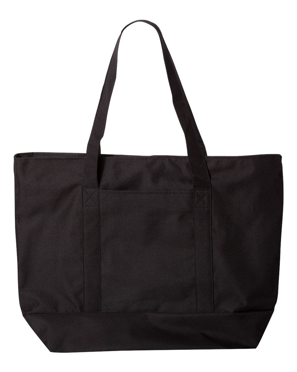 Liberty Bags Bay View Giant Zippered Boat Tote in Black/Black
