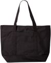 An image of a Custom Liberty Bags Bay View Giant Zippered Boat Tote in Black/Black!