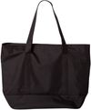 An image of a Custom Liberty Bags Bay View Giant Zippered Boat Tote in Black/Black!
