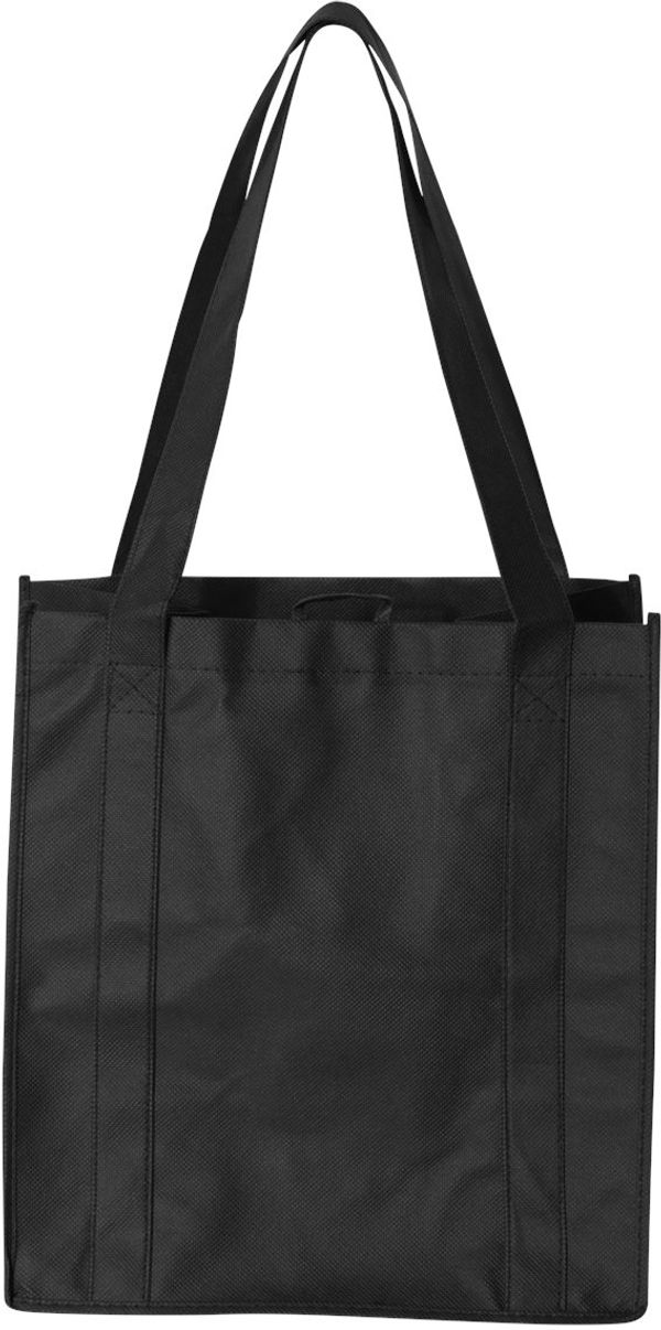 An image of a Custom Liberty Bags Reusable Shopping Bag in Black!
