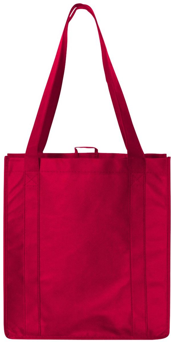 An image of a Custom Liberty Bags Reusable Shopping Bag in Red!