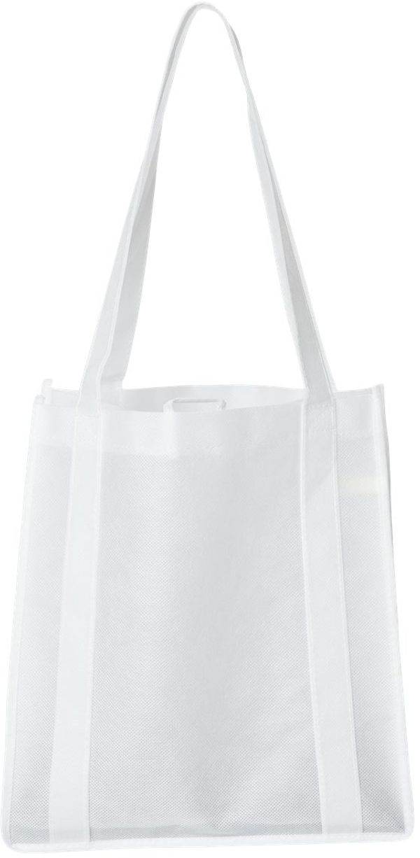 An image of a Custom Liberty Bags Reusable Shopping Bag in White!