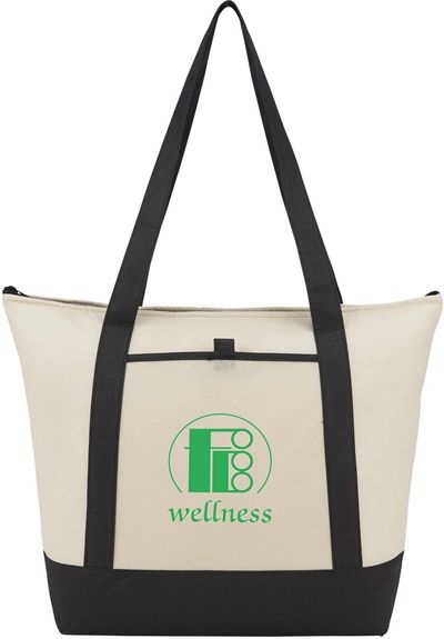 An image of a Custom Lighthouse 24 Can NonWoven Tote Cooler!