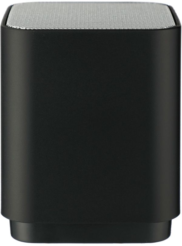 Am image of a Custom Light Up Logo Bluetooth Speaker in Black!