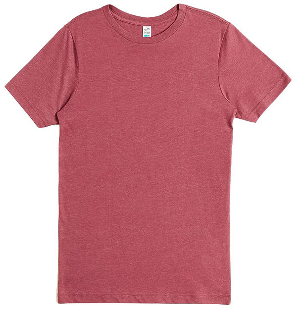 Am image of a Custom Lane Seven Deluxe CVC Tee in Burgundy Heather!
