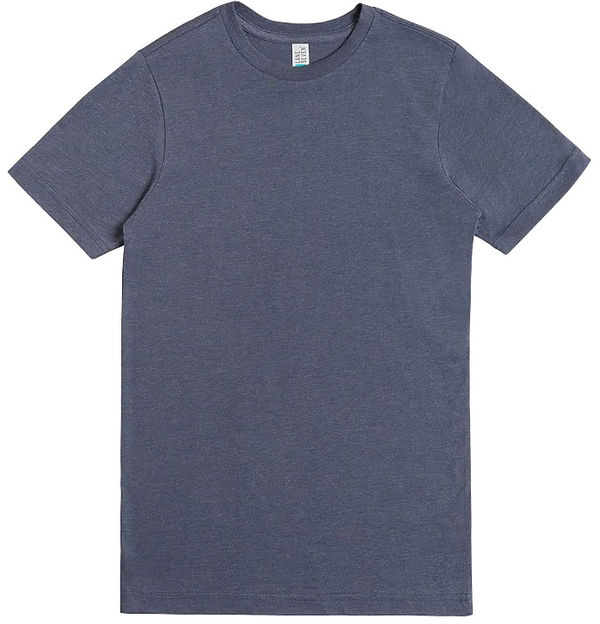 Am image of a Custom Lane Seven Deluxe CVC Tee in Navy Heather!
