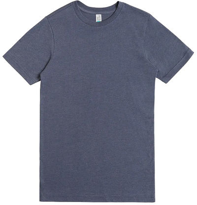 Am image of a Custom Lane Seven Deluxe CVC Tee in Navy Heather!