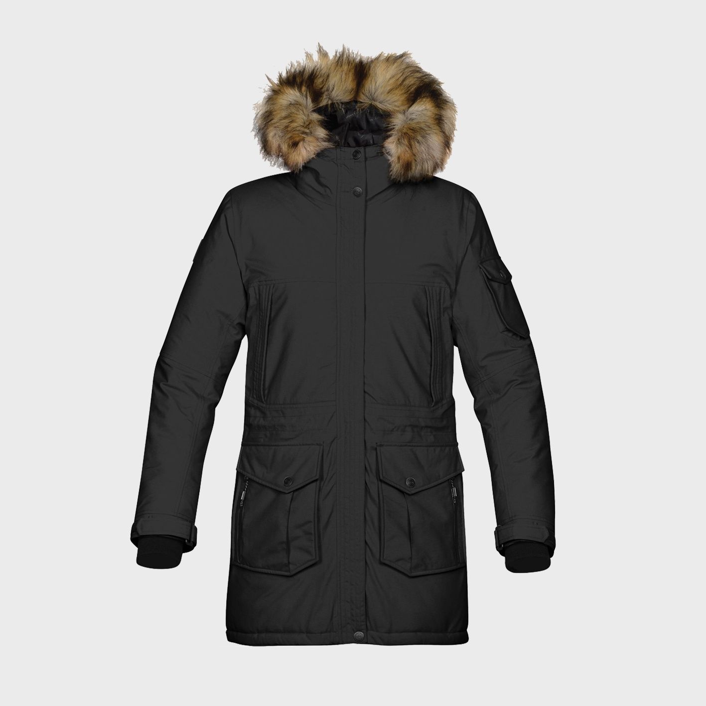 An image of custom ladies winter jackets that you can print your logo on!